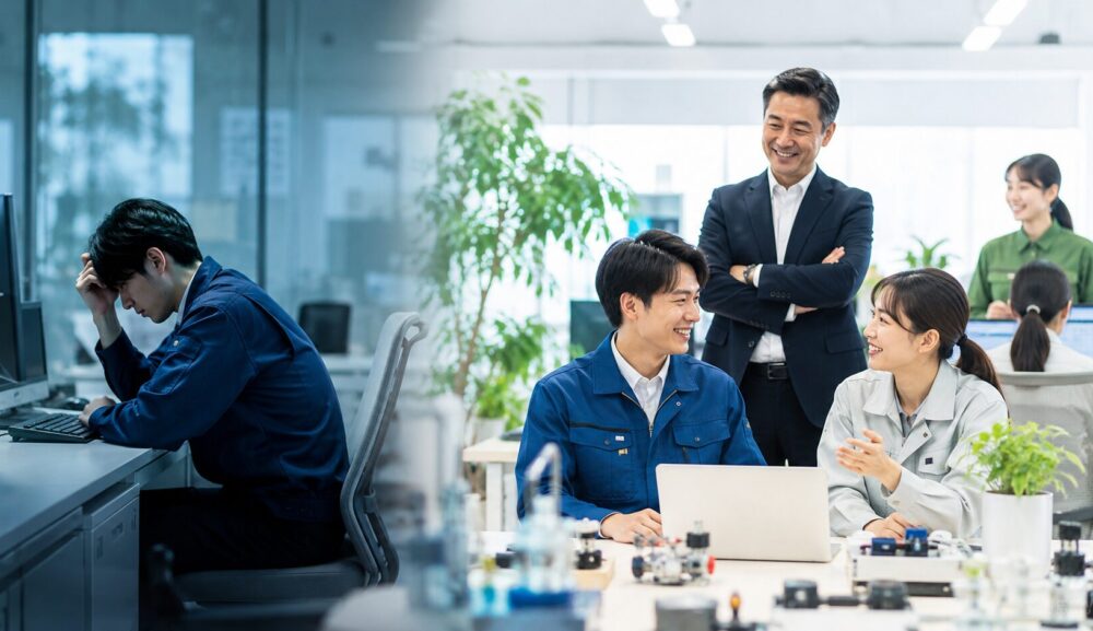離職率50％から1桁へ！？バイザー制度に学ぶラインケアの実践方法