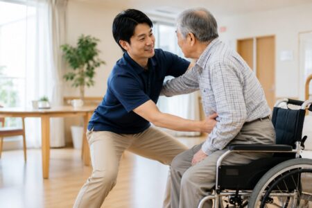 介護職員向けストレッチ｜腰痛を防ぐための身体の使い方と介助動作